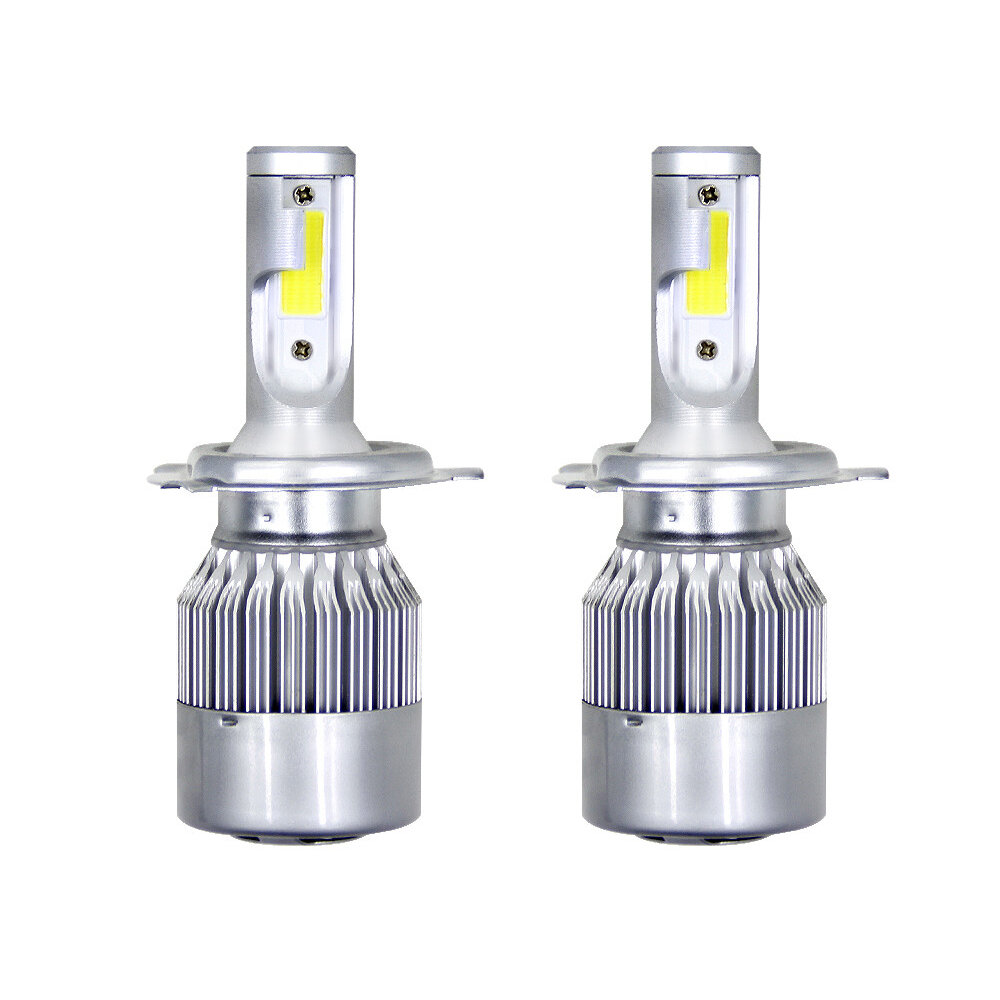 2 stks 12 V / 24 V C6 LED Lamp H1/H4/H7/H11/9005/9006 Wit Koplampen 72 W 7200Lm COB Koplamp Auto Mis