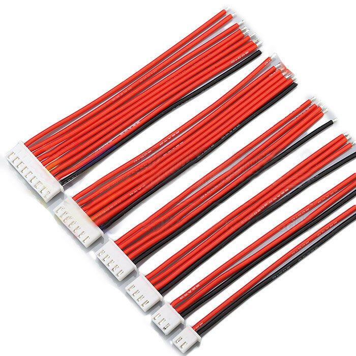 2.54XH 22AWG 13CM 1S 2S 3S 4S 6S 8S Balance Cable Silicone Wire for Lipo Batteries