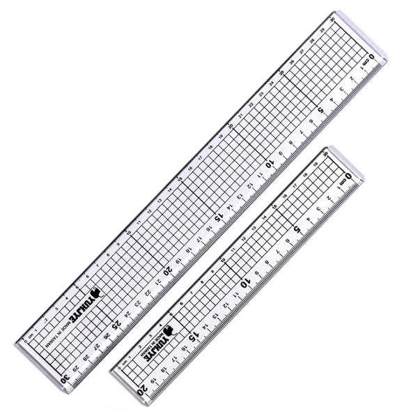 Yujie 2 in 1 20CM And 30cm Cutting Straight Ruler Anti-Cutting Rules Regular Rules Collage Rules Stationery Office Suppl, Banggood  - buy with discount