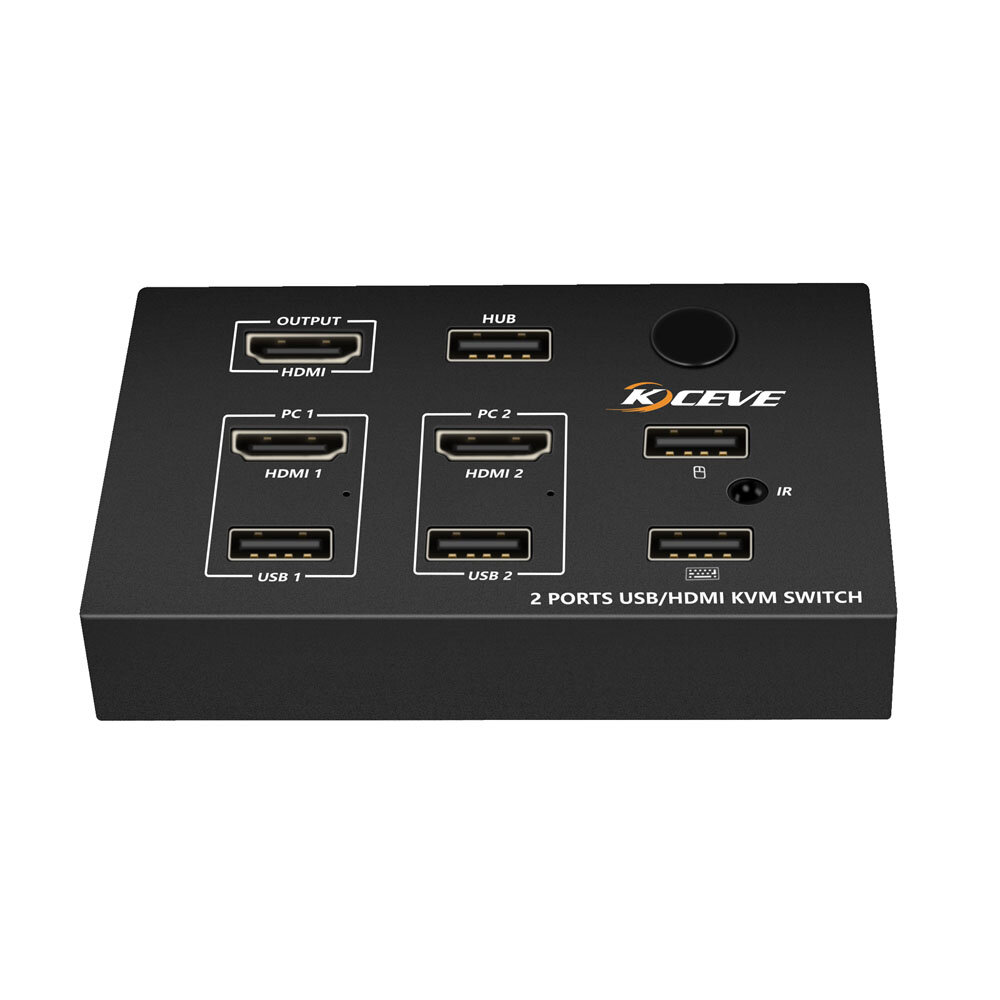 AIMOS KC-KCM201P Wall Panel HDMI KVM Switch, A Port USB with Remote Control