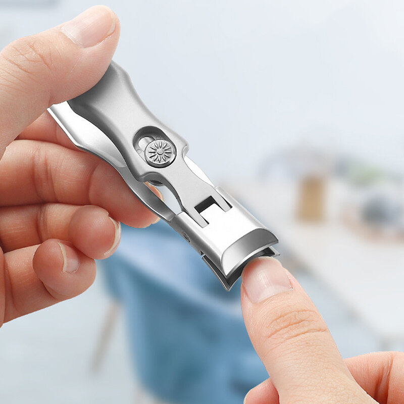 Портативный Ultra Sharp Ногти Машинка для стрижки из нержавеющей стали с широким отверстием Анти Фрезы для ногтей Маникюр Набор Ногти Триммер Т