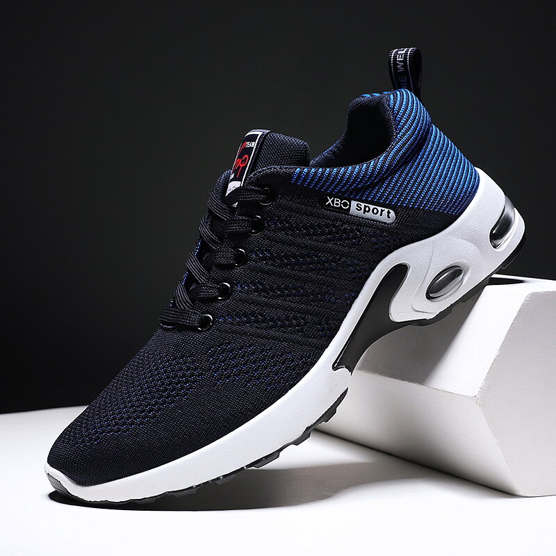 

Men Breathable Fabric Soft Sole Cushioned Comfy Running Casual Sports Shoes