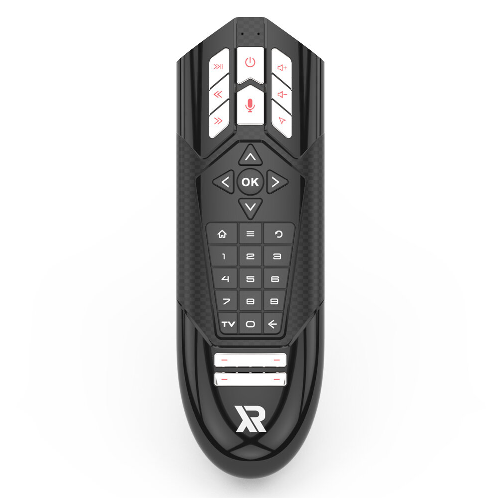 Wechip R1 32 Keys Air Mouse Voice Remote Control 2.4 GHz Wireless 6 Axis with IR Learning Hi-Fi Mic
