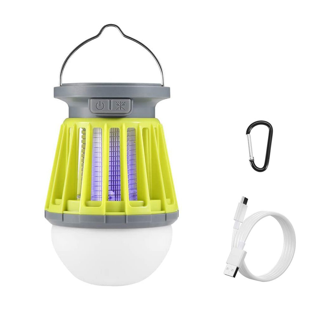 Thorfire SolarMosquito Killer Lantern IPX6 Waterproof Mosquito Zapper 3 Modes Camping Light USB/Sola