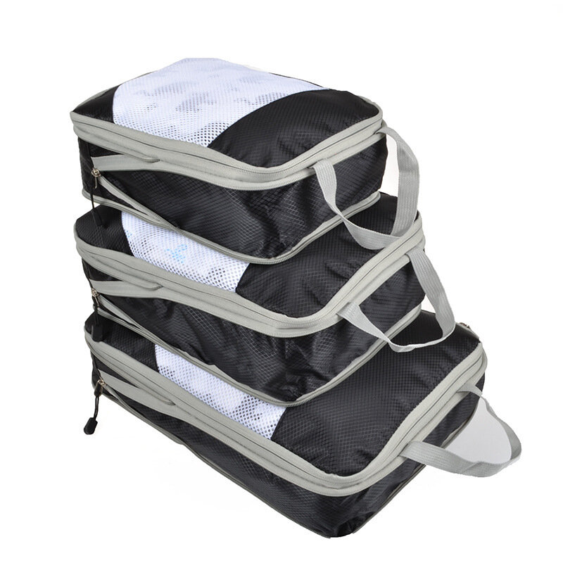 3Pcs/set IPREE Colourful Waterproof Travel Camping Clothes Storage Bag Wardrobe Luggage Cube Container Organizer