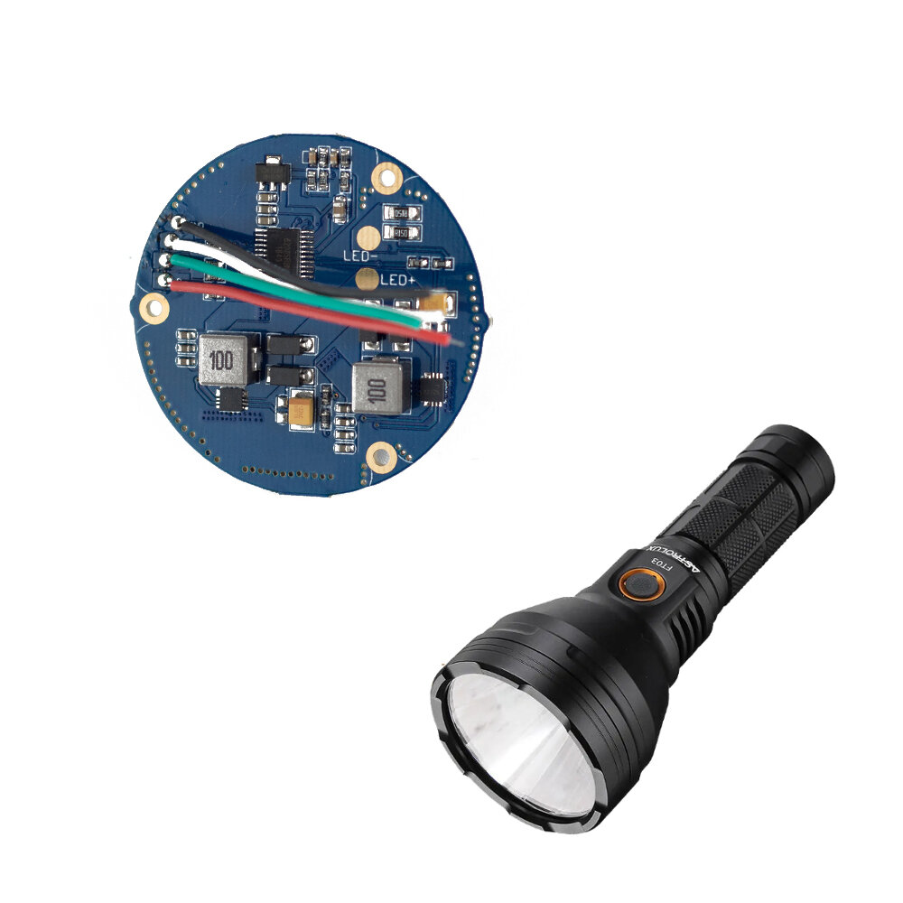 

DIY Spare Astrolux FT03 Flashlight Driver NarsilM v1.3 UI Firmware Circuit