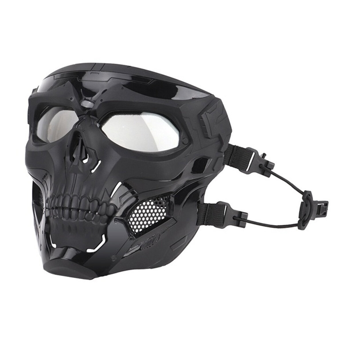 Cosplay Schedel Masker Glasvezel Nylon Slagvastheid Masker Airsoft Paintball Fiets Combat Game Helm Voor Indoor Outdoor