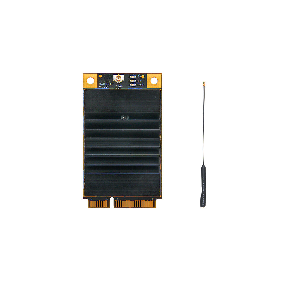 

SPI Interface RAK2247 SX1301 Based LoRa Gateway Concentrator Module Mini-PCIe RAK833 Upgrade Board