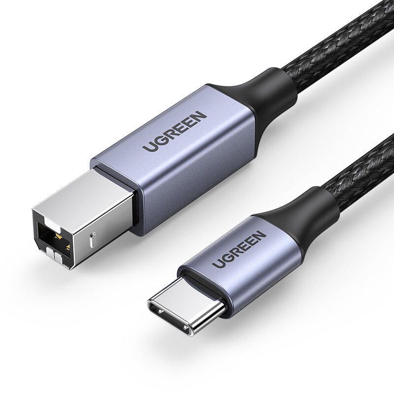 Ugreen Alluminum Legering USB-C naar USB B 2.0 Male Printer Scanner Kabel voor HP voor Canon voor Ep