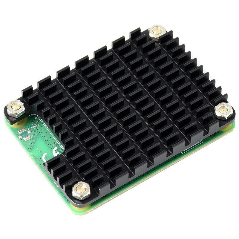 Raspberry Pi CM4 Special Radiator Aluminum Alloy Heatink with Silicone Heat Dissipation Pad Antenna Hole for Raspberry P