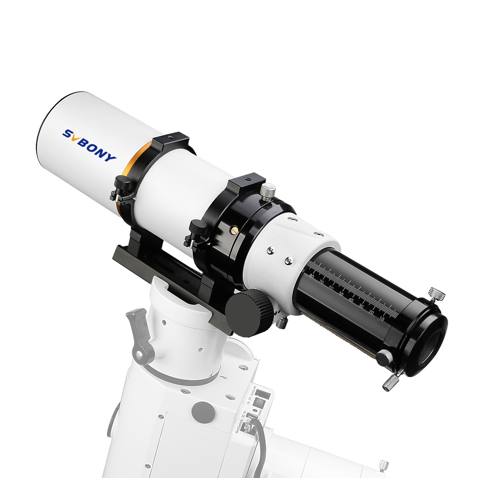 Teleskop astronomi refraktor SVBONY F9359A White70/420 F6 (OTA) dengan cermin utama aluminium dan lensa ED untuk fotografi di luar ruangan dan berkemah.