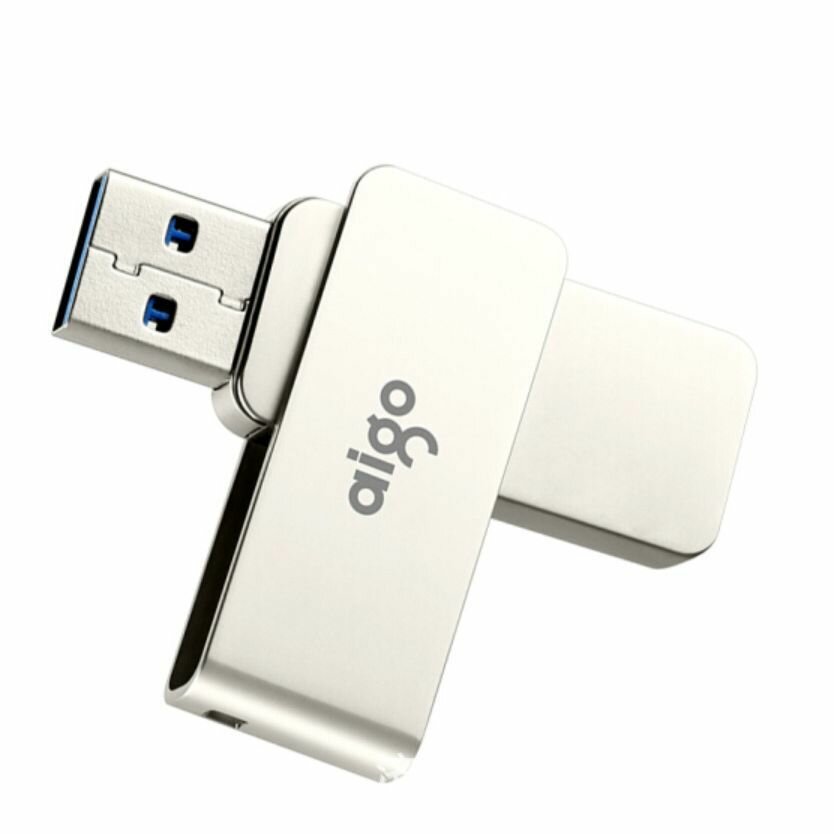 

Aigo U330 128GB USB3.0 Flash Drive High-Speed Metal Rotating Pendrive Mini Portable U Disk for Phone Tablet Computer