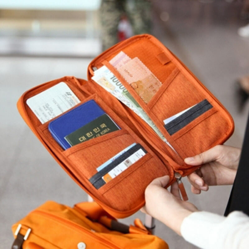 

Honana HN-PB7 6 цветов Портативный держатель паспорта Прочный Большой билет Кредитные карты Органайзер Путешествия