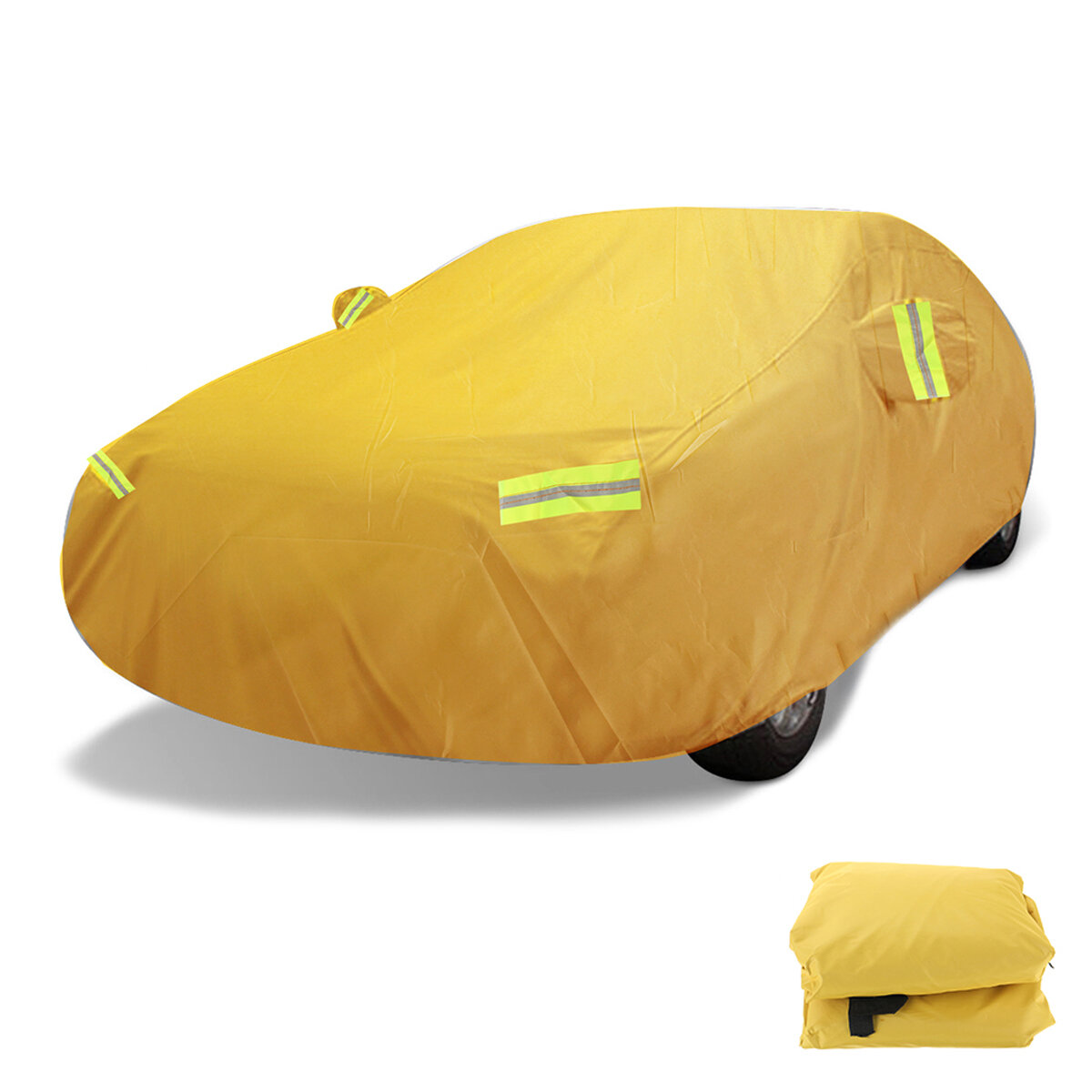 210T ضد للماء غطاء سيارة عالمي كامل للشمس الخارجية UV غبار ثلجي ومطر مقاوم
