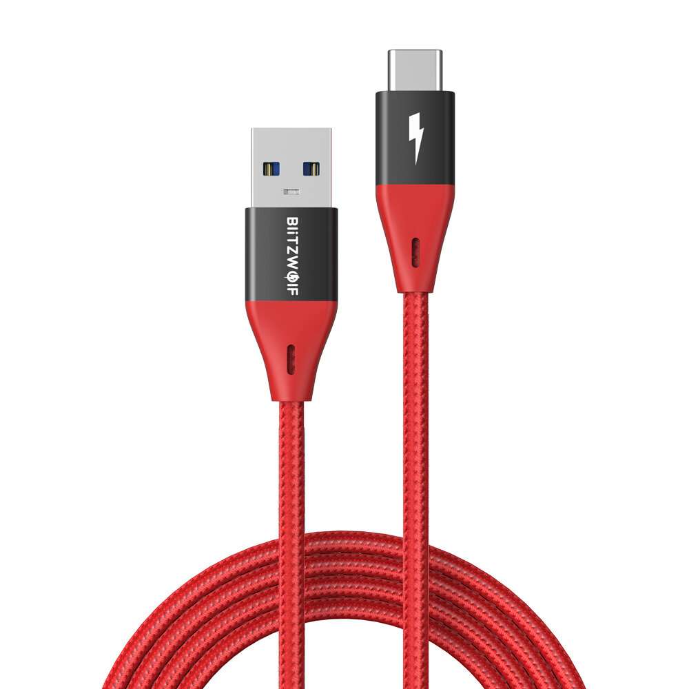 

[8 шт. * 3 фута] БлицВолк® BW-TC22 3A QC3.0 USB-C на USB 3.0 Nylon Плетеный кабель 3 фута 5 Гбит/с Шнур для передачи дан