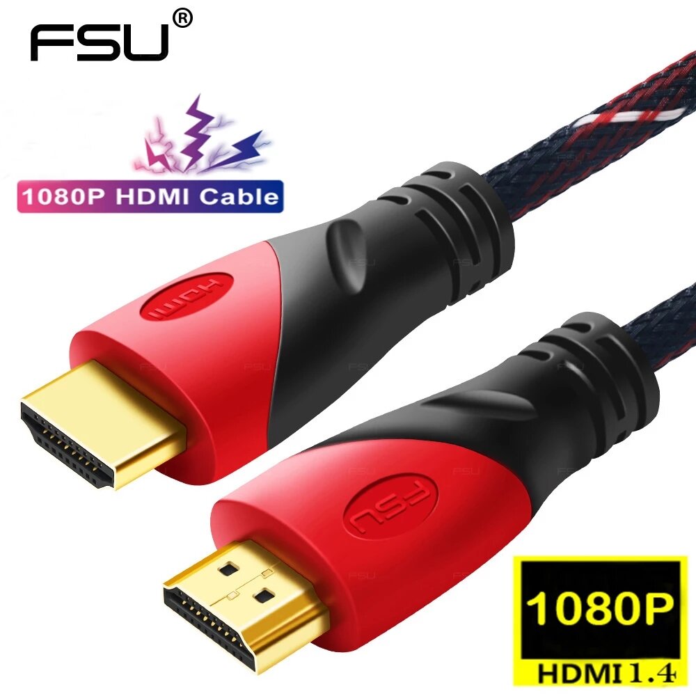 FSU HDMI Kabel 1080 * 1920 P 4 k HDMI naar HDMI Adapter Kabel Hoge Snelheid 18 Gbps HDMI Cord 30AWG 