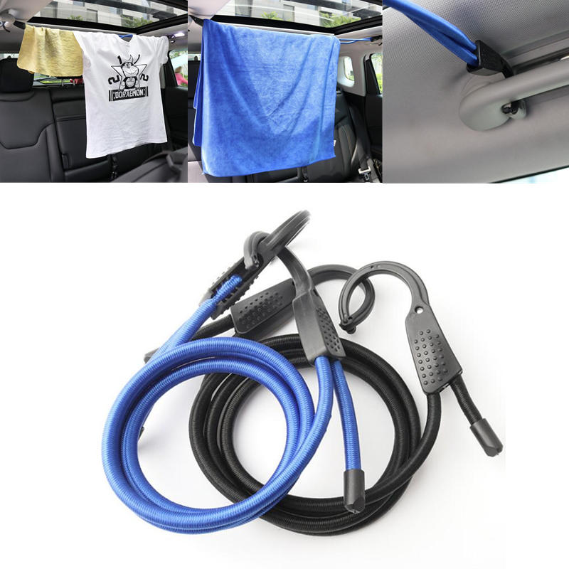 PRee Cordino elastico Bungee Shock Strap per il campeggio con gancio in plastica per bagagli auto, tenda, corda kayak.