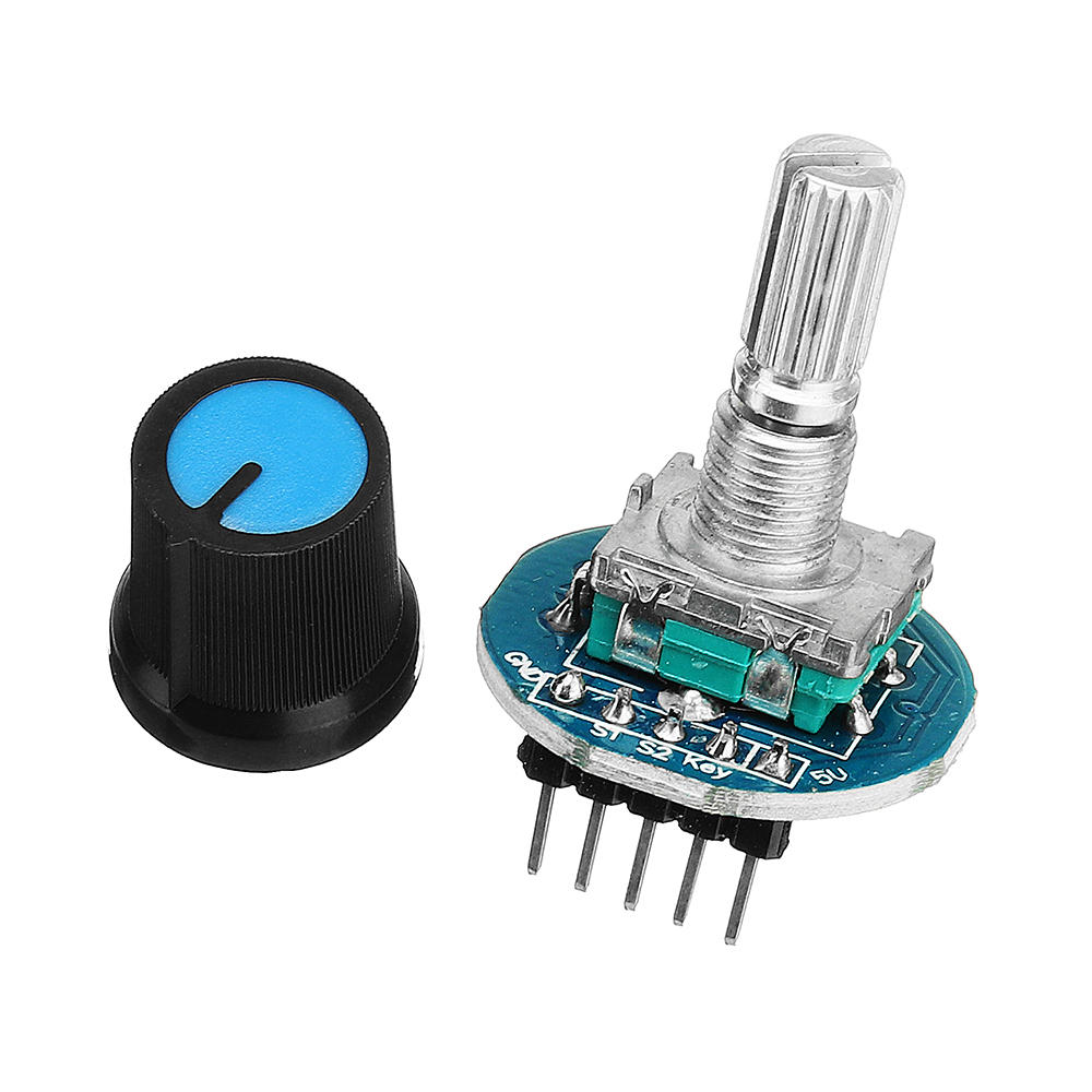 

5pcs Rotating Potentiometer Knob Cap Digital Control Receiver Decoder Module Rotary Encoder Module Geekcreit for Arduino