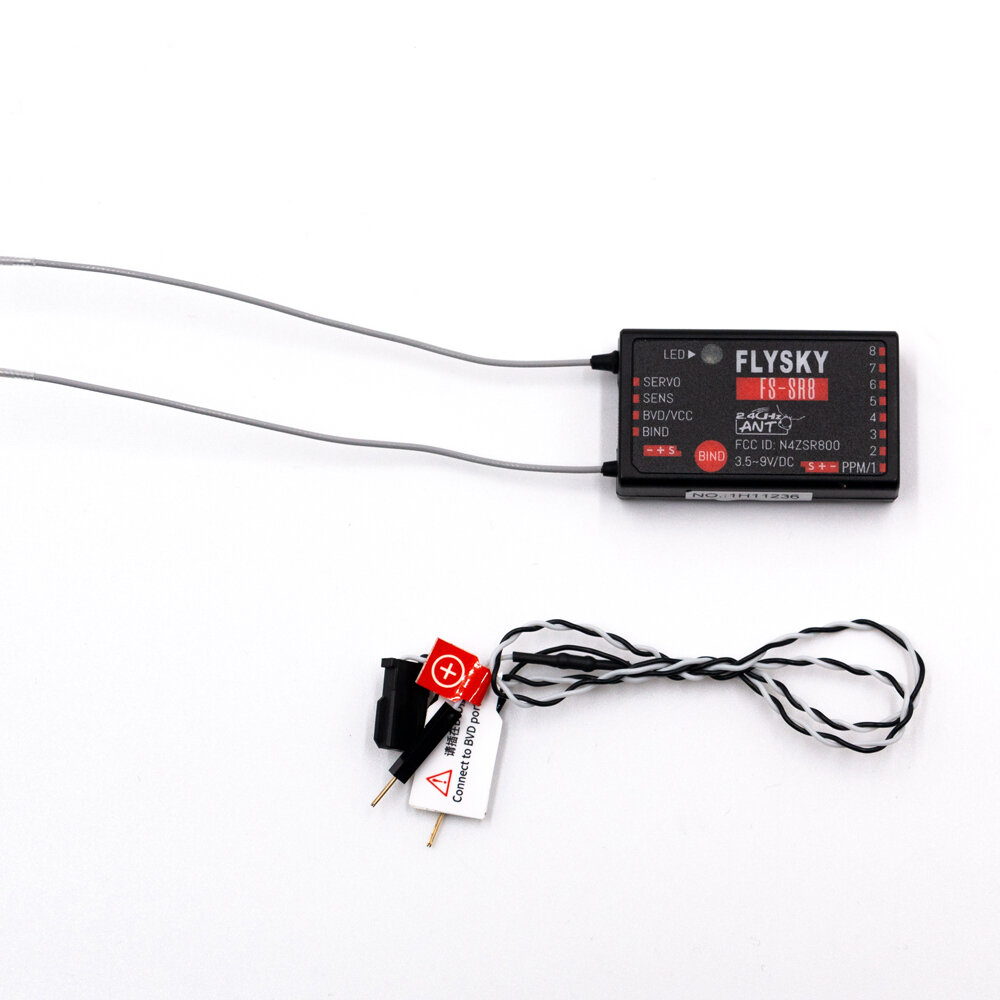 

FlySky FS-SR8 2,4 ГГц 8-канальный ANT Mini RC Приемник Совместимый FS-ST8 Радио Передатчик для RC Дрон Авто Лодка Робот