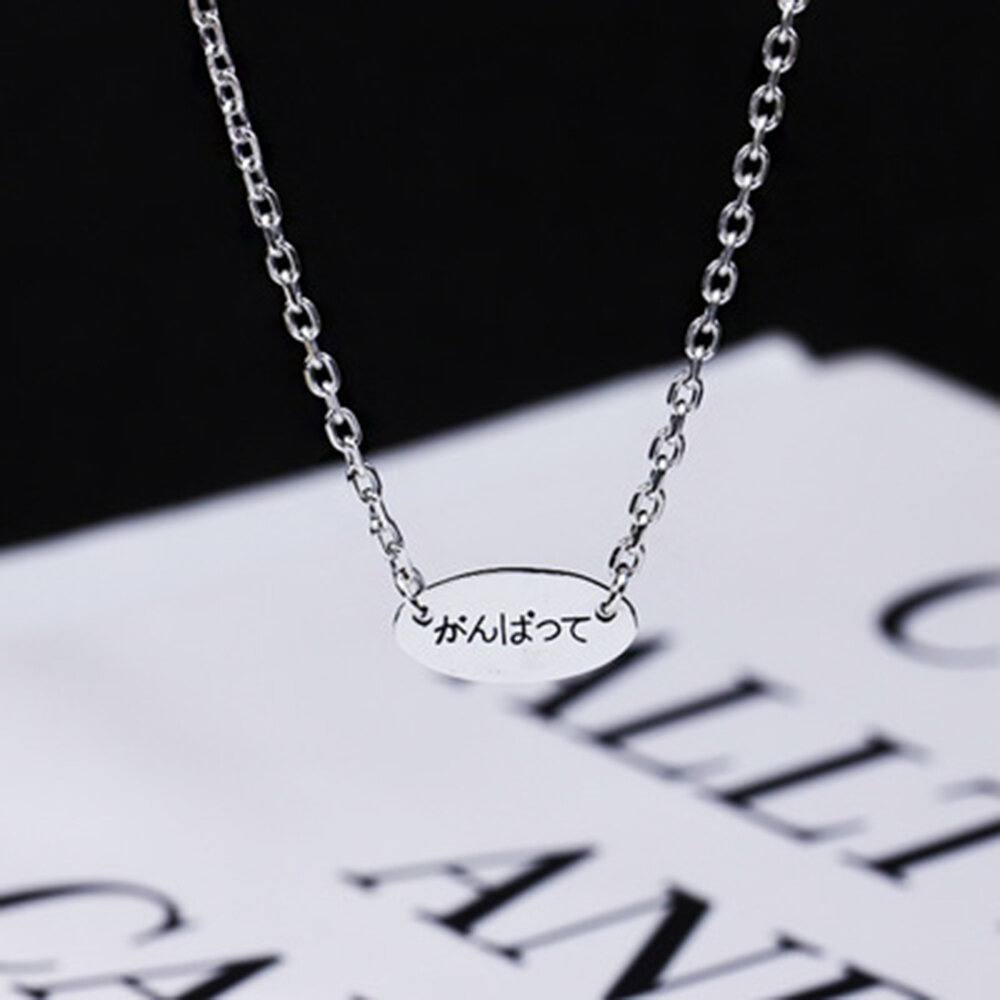 

SHENLIN S925 Sterling Silver Necklace Simple Necklace Collarbone Chain Personality Lovers Pendant Necklace