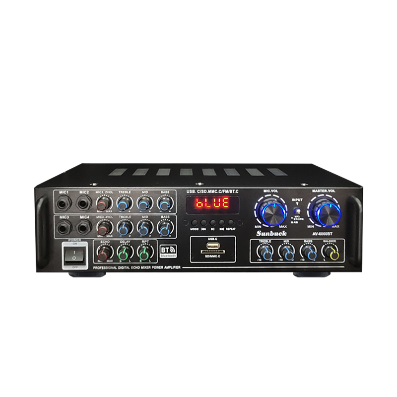 Sunbuck 5CH Home HIFI Digital Amplifier Bluetooth 5.0 AV-6060BT Audio Power 800W Car Stereo Amplifie