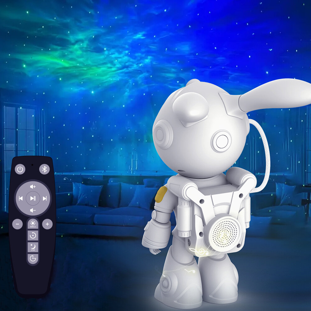

LED Starry Sky Projector Rabbit Projector Bedroom USB Night Lightwith Remote Control 360 Adjustable DesignProjection L