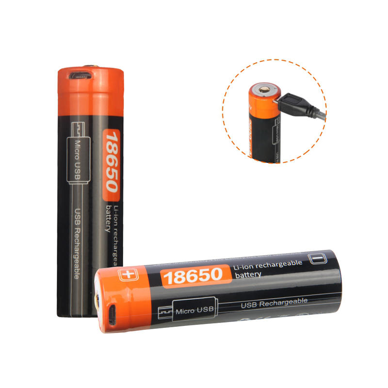 

Nicron NRB-L2600 2600mAh 3.7V USB Rechargeable Protected 18650 Li-ion Battery with LED Indicator