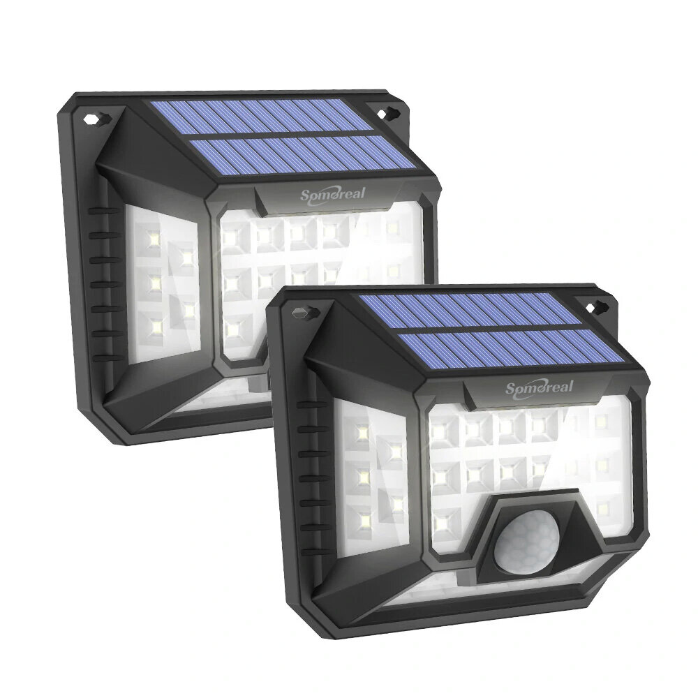 2Pcs BlitzWolf BW-OLT3 Outdoor Solar Lights 32 LED 120°PIR Sensor Wide Angle...