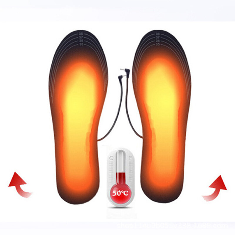 

Перезаряжаемые стельки для обуви с подогревом USB грелка для ног Нагреватель Зарядка тепла Ботинки