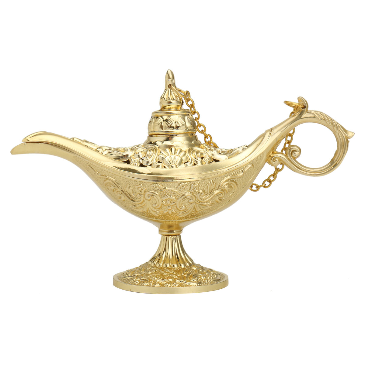Vintage Metal Aladin Lamp Magical Aladdin's Genie Lamp Zinc Alloy Table Decoration Classic Arabian Costume Props Lamp Fo