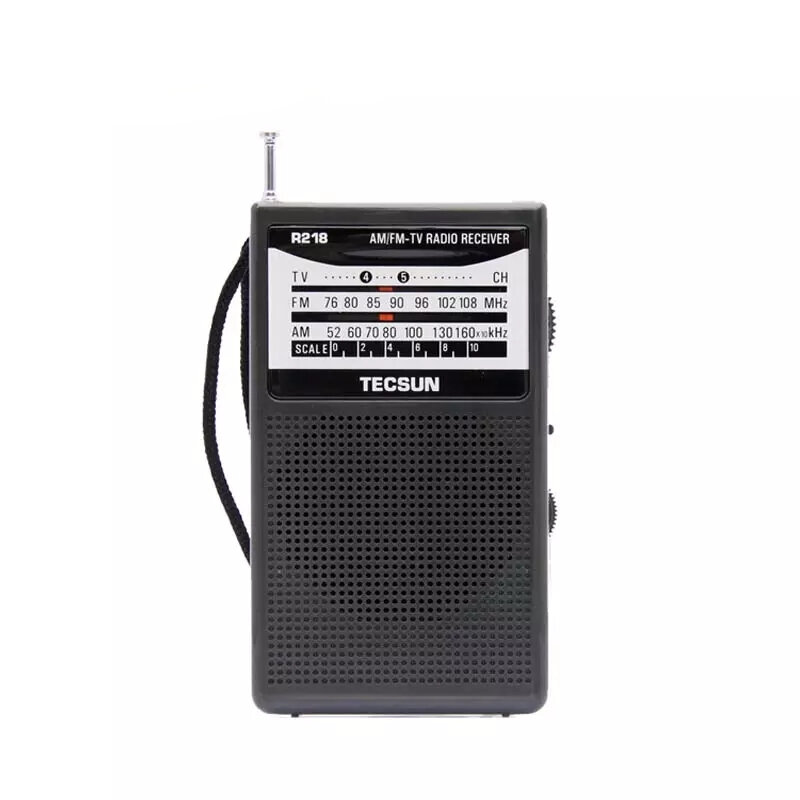 

TECSUN R-218 Radio Pocket Receiver FM AM Campus Radio with Built-in Speaker Portable Gifts for the Elderly