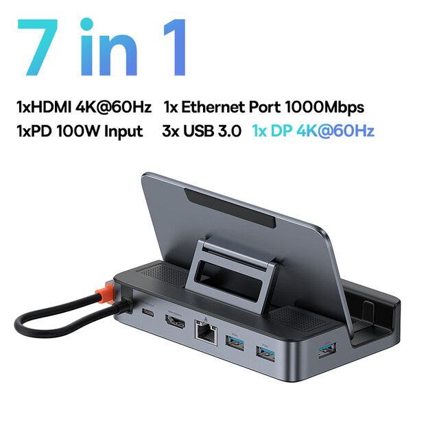 best price,baseus,usb,c,docking,station,for,steam,deck,nintendo,switch,7,in,1,coupon,price,discount