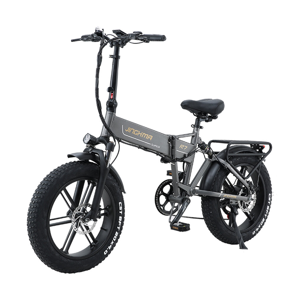 [EU DIRECT] JINGHMA R7 800W 48V 12.8Ah*2 20in Electric Bicycle 45km/h Max Speed 50km Mileage Range 180kg Max Load Electric Bike