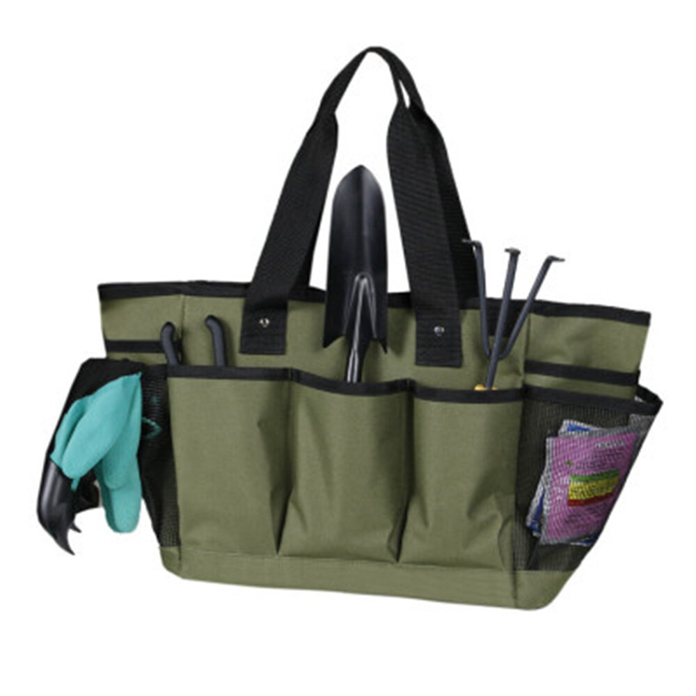 

Durable Multi Pockets Tote Garden Bag Handle Tools Organizer Storage Bag Portable Garden Working Tools Kit for Garden Su