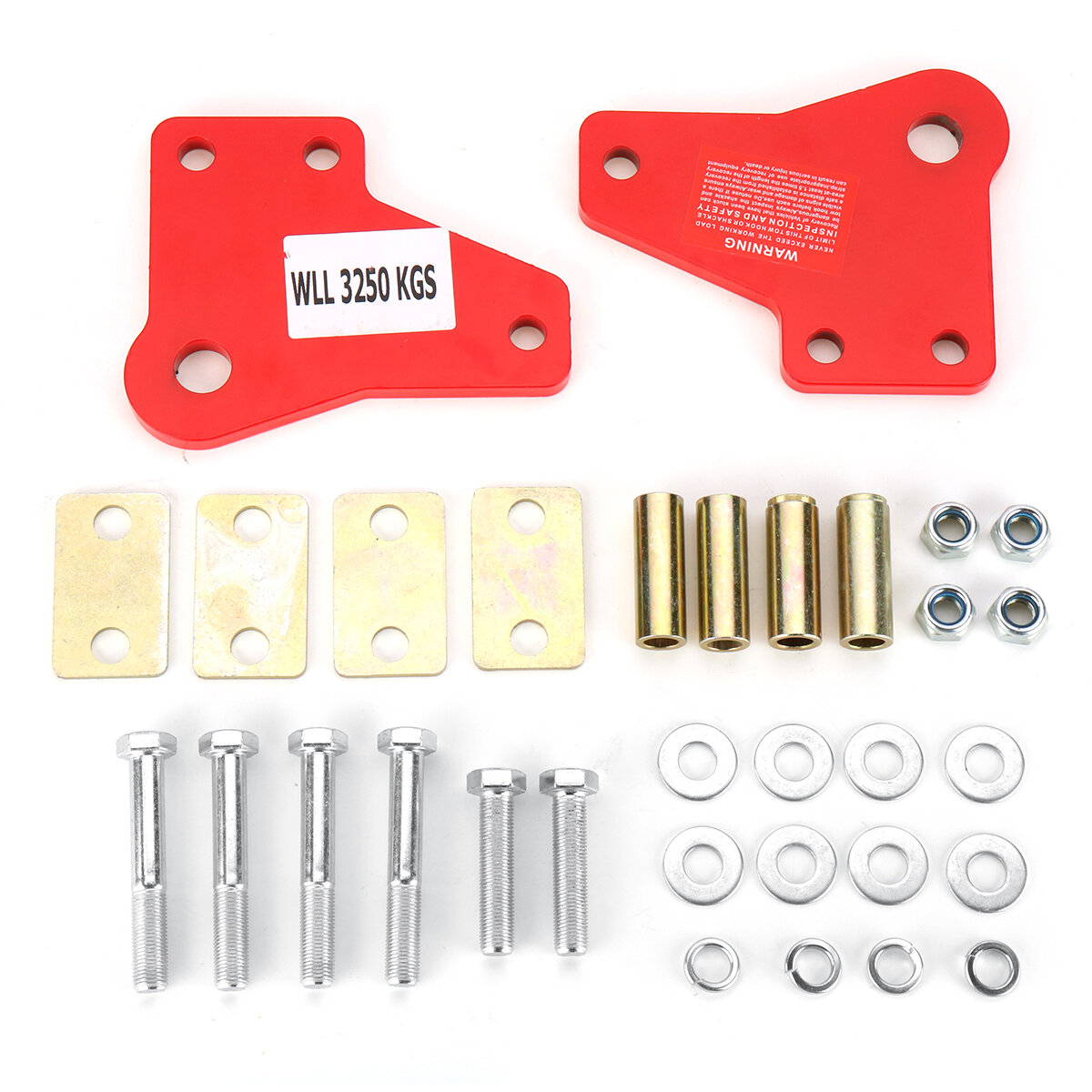 2 stuks Front Recovery Tow Point Kit Pull Starter Kits 3250 KG Voor Toyota Hilux KUN26 N70 2005-2015