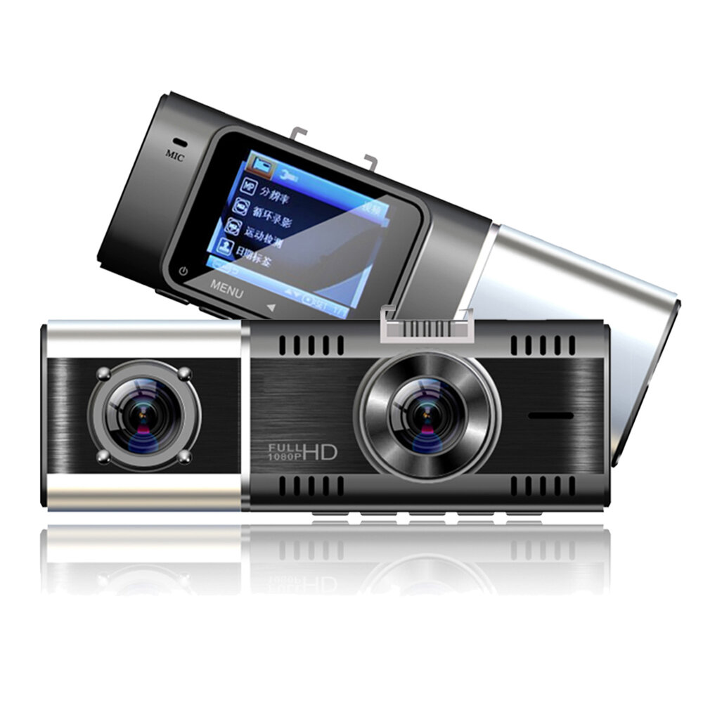 

1,5 дюймов Двойной Объектив Авто Полный видеорегистратор HD 1080P Инфракрасное видео ночного видения камера GPS Регистра