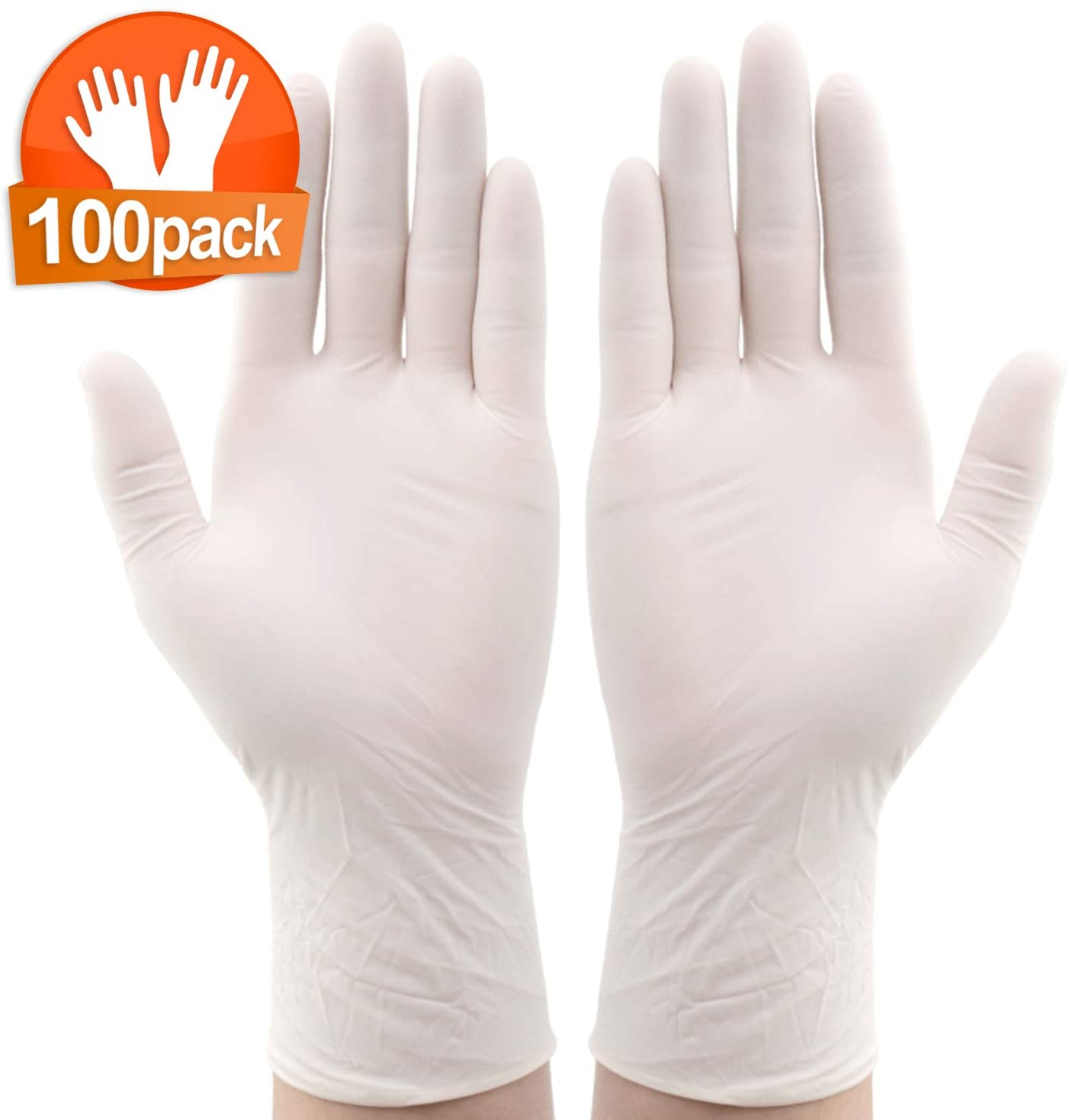 IPRee? 100 * stuks Wegwerp nitril BBQ-handschoenen Waterdichte veiligheidshandschoen Wegwerphandscho