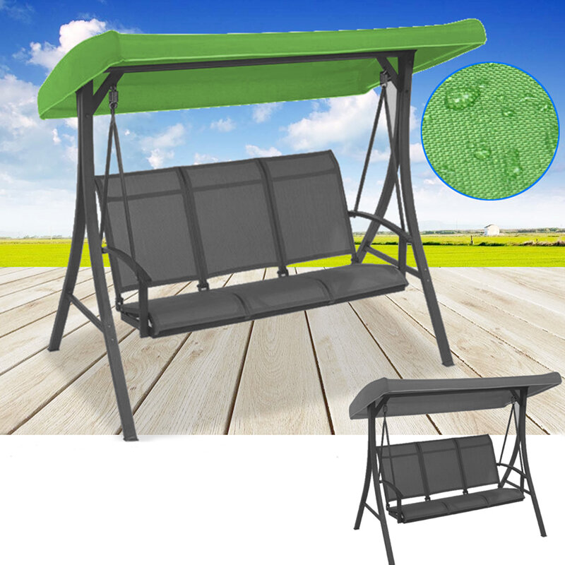 191x120x23cm Baldachim wodoodporny Swing Krzesło Namiot Sunshade Camping Swing Wymiana dachu tkaniny
