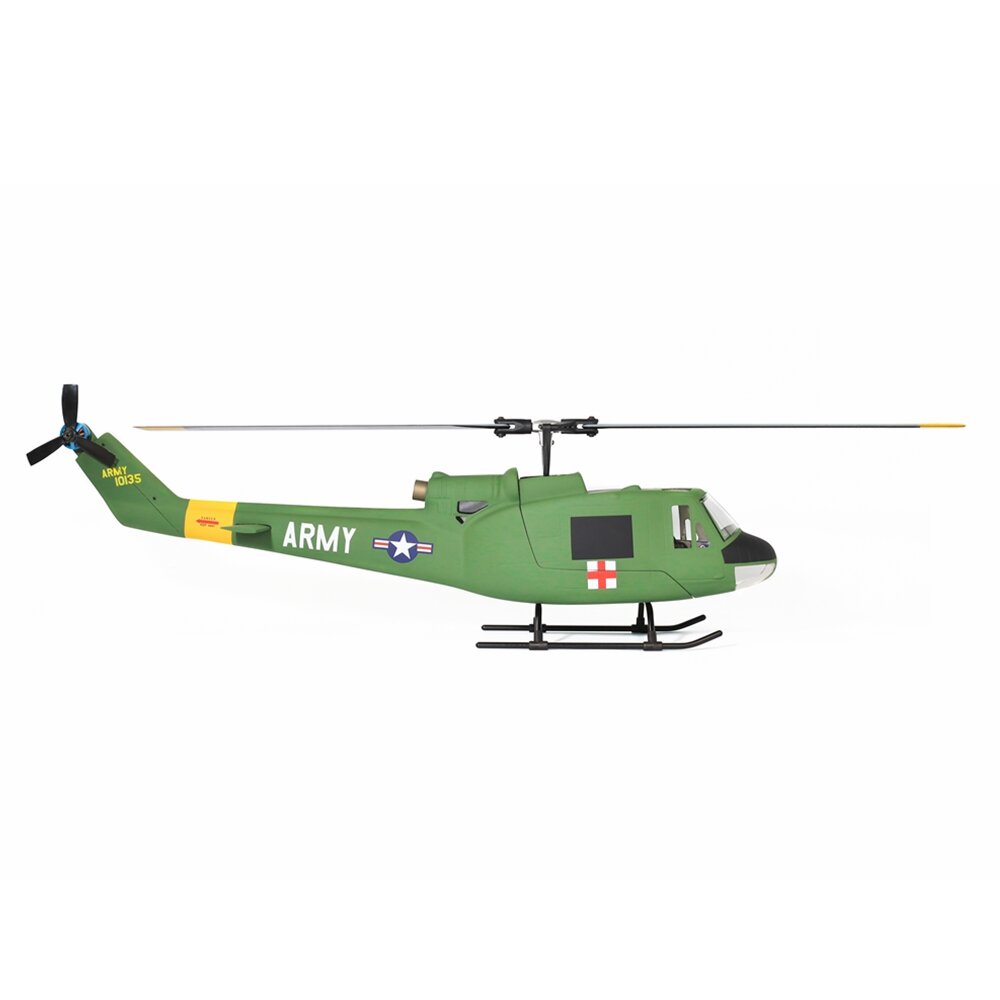 VLIEGVLEUGEL UH-1 Klasse 470 6CH Borstelloze Motor GPS Vast Punt Hoogte Hold Schaal RC Helicopter PN