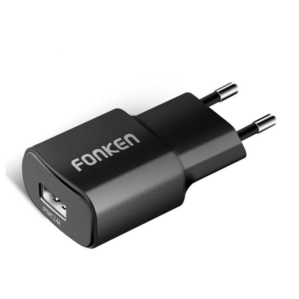 

FONKEN 2.4A Fast Charging Universal Wall Smart USB Charger Adapter For iPhone X XS Oneplus 7 Pocophone HUAWEI P20 Mate20