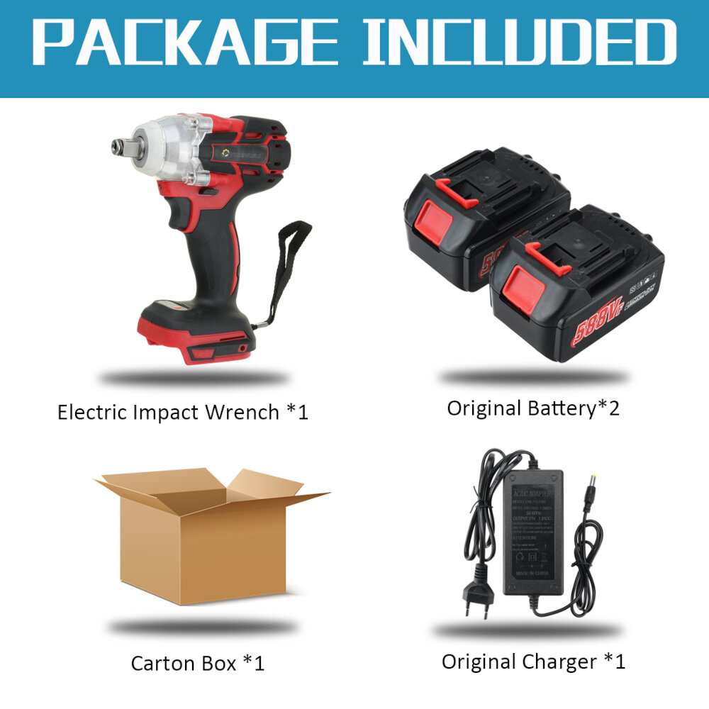 best price,588vf,electric,brushless,impact,wrench,with,batteries,eu,discount