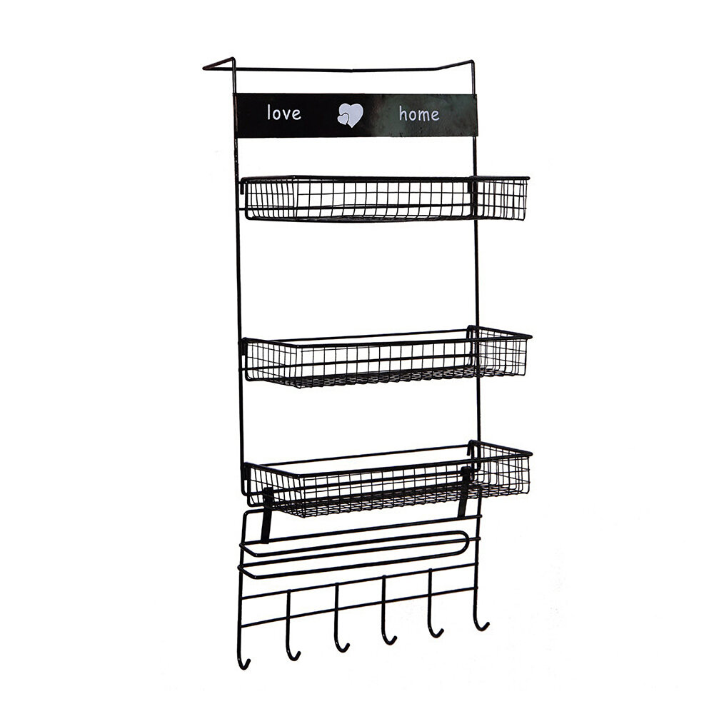 

3 Layer Refrigerator Rack Side Shelf Spice Rack Sidewall Holder Multifunctional Kitchen Supplies Organizer