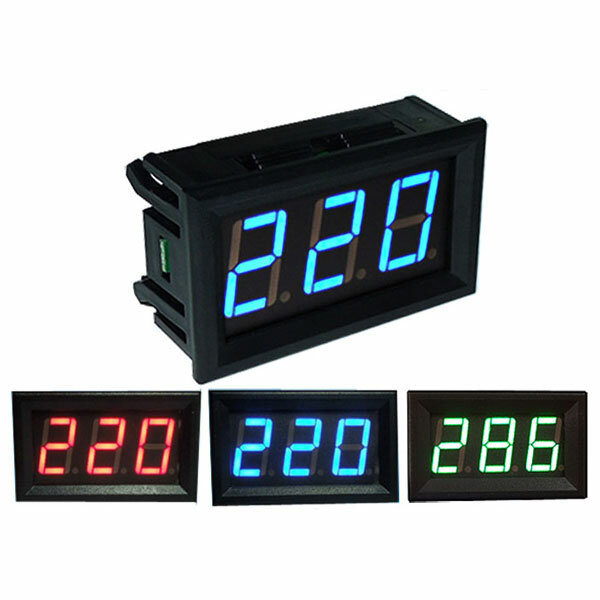 056 Inch AC70 500V Mini Digital Volt Meterr Voltage Panel Meter AC Voltage LED Display Meter