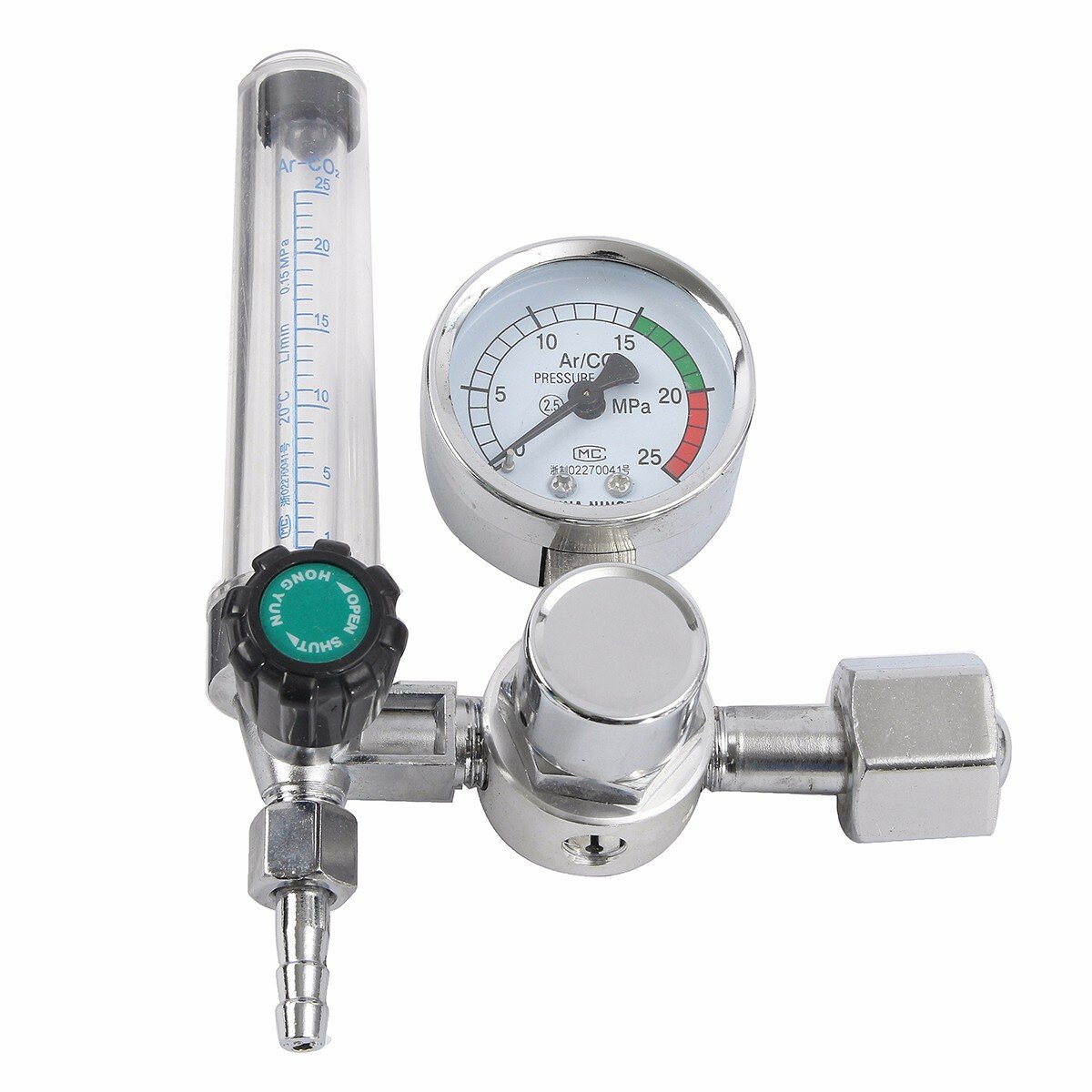 Durchflussmengenmesser Flowmeter für Argon und CO2 0-25MPa