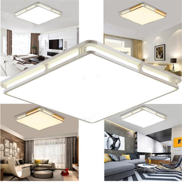 24w 1000lm Modern Square Acrylic Led Ceiling Lights Flush Mount