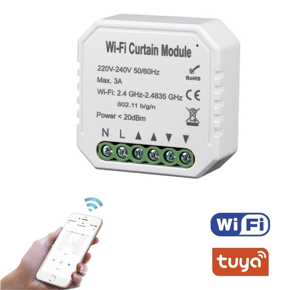 WiFi Smart Curtain Switch Module Rolgordijnen Sluiter Motor Smart Life Tuya APP Afstandsbediening We