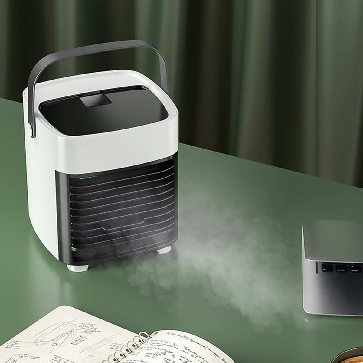 Ultrastille draagbare USB-airconditioning Ventilator Slaapkamer Woonkamer Kantoor Reizen Waterkoelin
