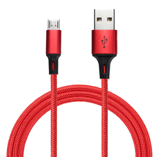 

Bakeey 2.4A Micro USB Braided Fast Charging Cable 1m For Note 4 4X Samsung S7 Edge S6 Tablet
