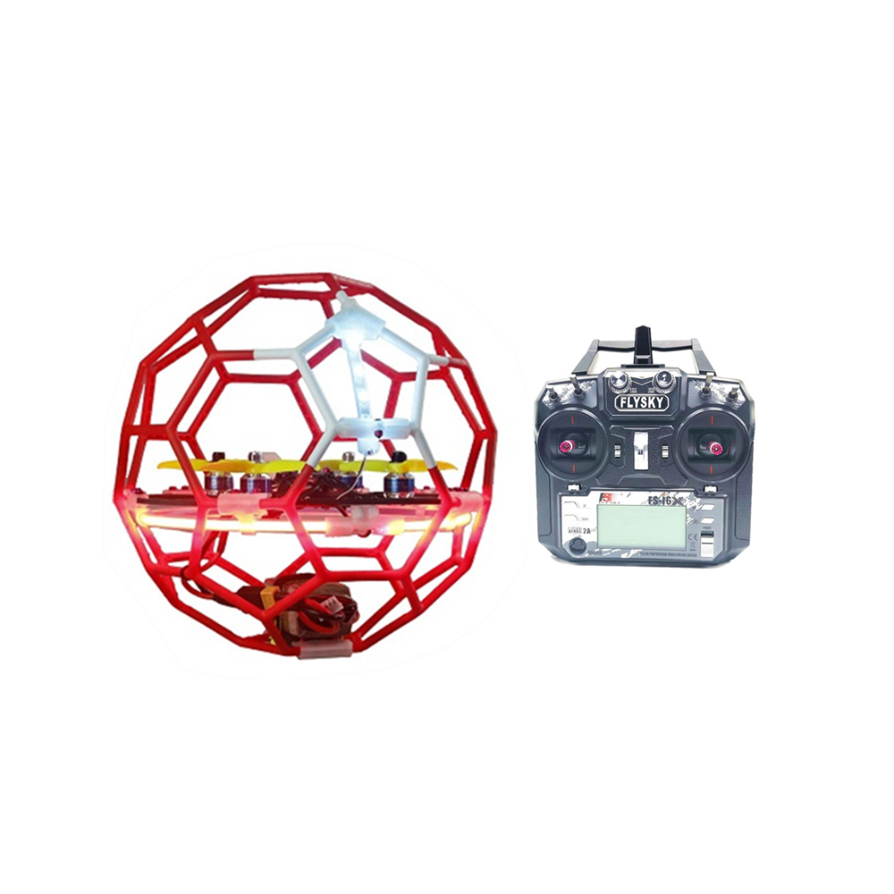 

LDARC Flyball 230 122mm Wheelbase F4 20A 4S Soccer FPV Racing Drone RTF with Flysky FS-i6 Radio Transmitter for Competit