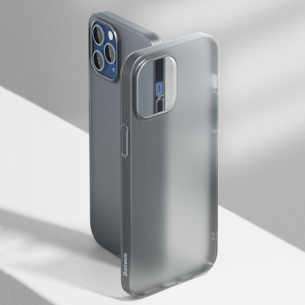 Baseus voor iPhone 12 Mini-hoesje Micro-mat ultradunne anti-vingerafdruk Doorschijnende pc-beschermh